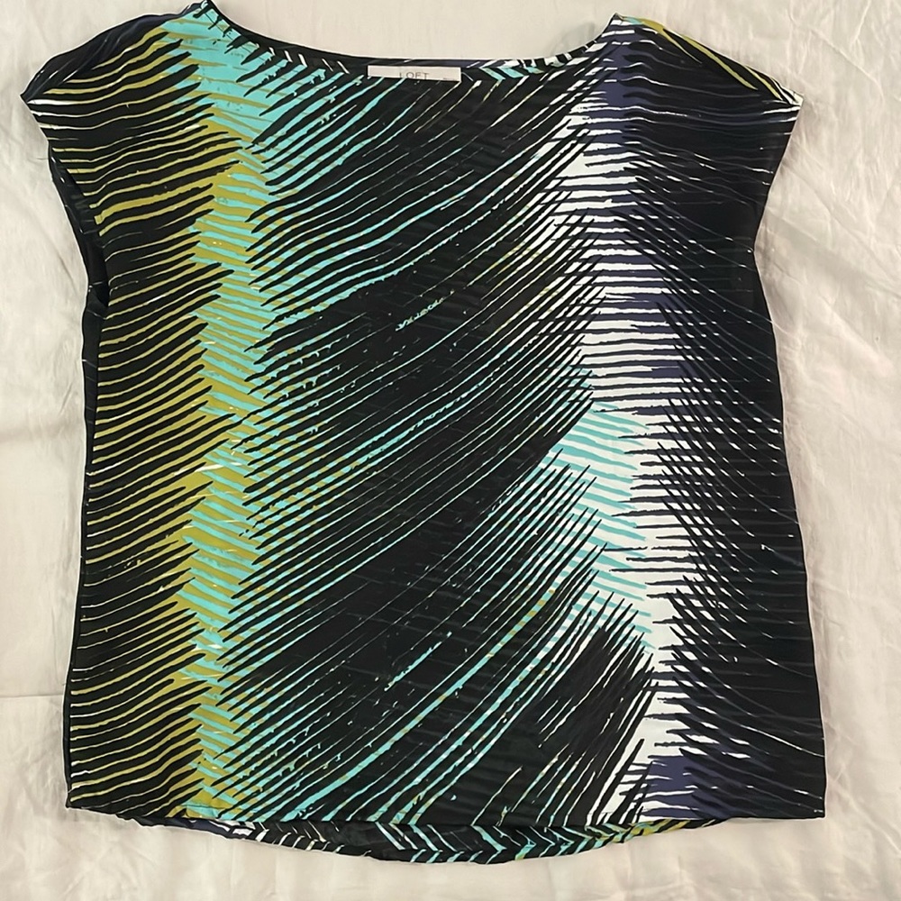 LOFT by Ann Taylor blouse, cute, colourful, comfy
